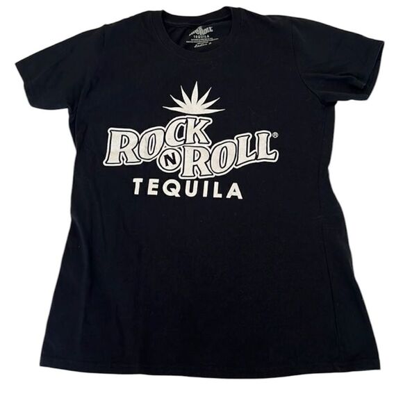 Rock and Roll tequila black  size small short sleeve T-shirt GUC - Picture 1 of 7
